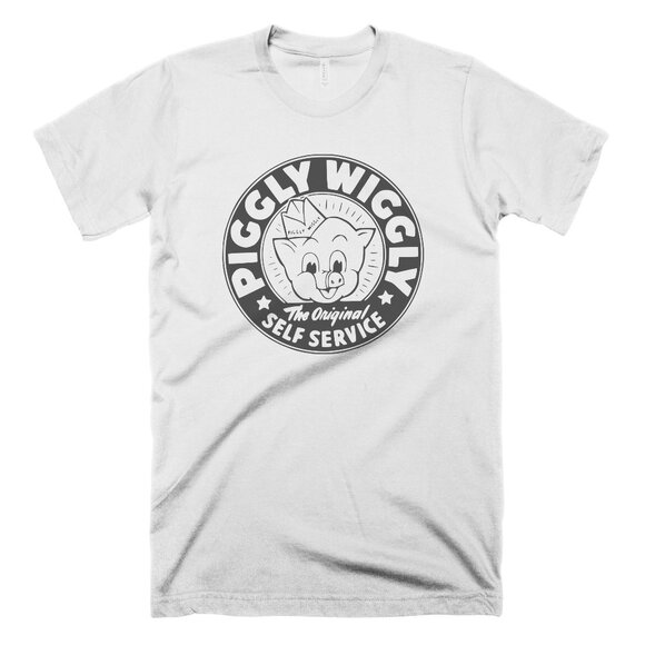 Piggly Wiggly Shirt Vintage Nostalgic Sign Tshirt Funny Pig Shirt Retro Graphic - Picture 1 of 2